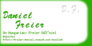 daniel freier business card